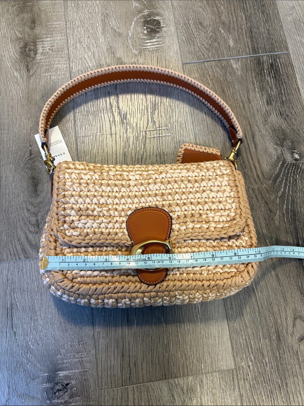 NWT Coach Crochet Soft Tabby Purse - Picture 10 of 11